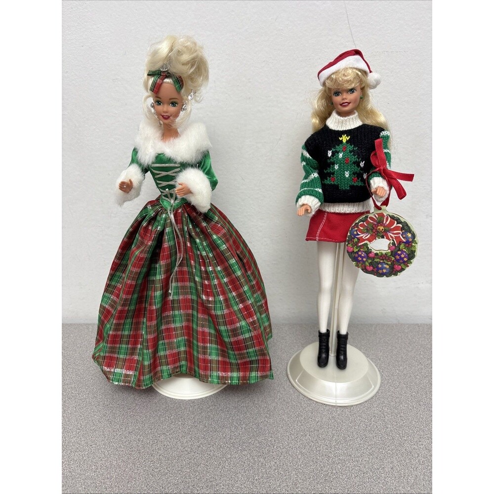 Barbie Doll Special Edition Happy Holidays  Season Dolls, 1995 & 1996 Versions